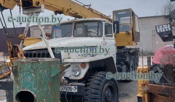 Автокран Урал 43202, 1989