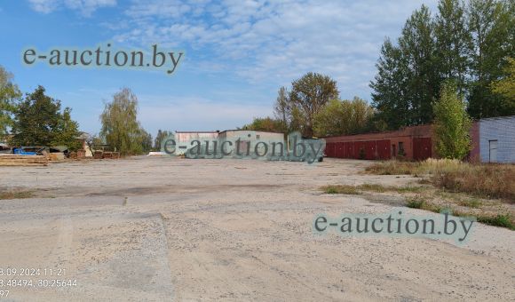 Площадка с бетонным покрытием в г. Быхове, площадью 7067.1м²