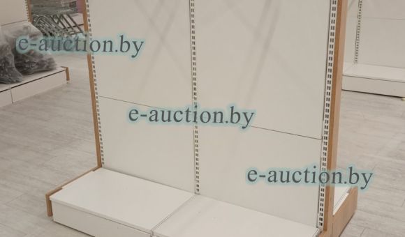 Стеллаж двойной с металлическими держателями