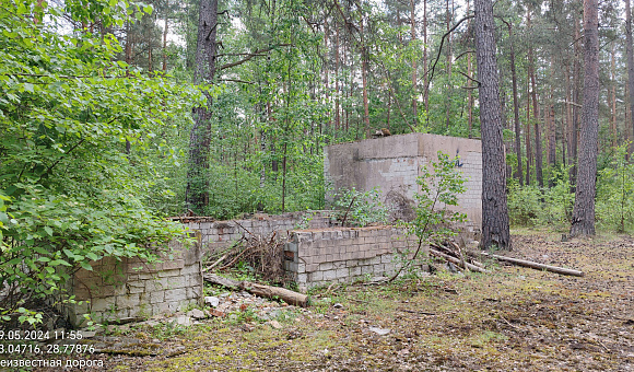 Туалет вблизи д. Городок (Глусский район) площадью 17м²