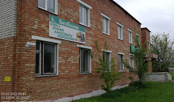 Административное здание в г. Быхове, площадью 728.8м²
