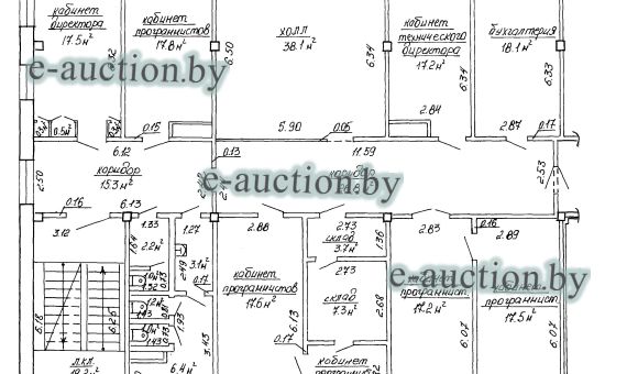 Административное помещение в г. Гомеле, площадью 256.4м²
