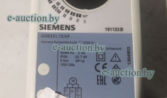 Заслонка SIEMENS GDB331.1E/KF №3