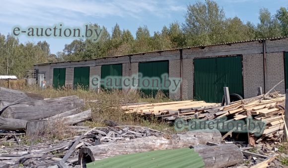 Навес для сена вблизи д. Матырино (Ушачский район), площадью 502.3 м²