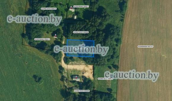 Земельный участок в д. Богданово (Воложинский район), площадью 0.1500 га