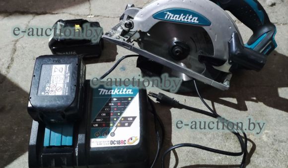 Циркулярная/дисковая пила Makita DSS0610 в комплекте с подзарядным устройством и двумя АКБ