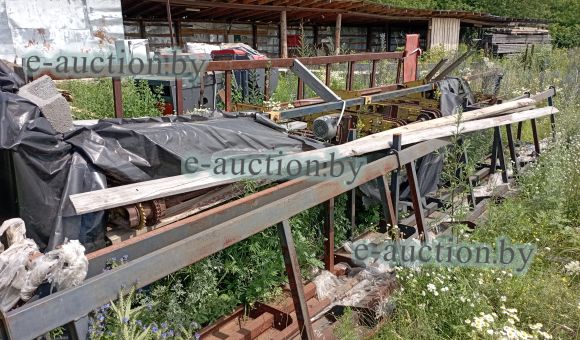 Торцовочный многопильный станок проходного типа