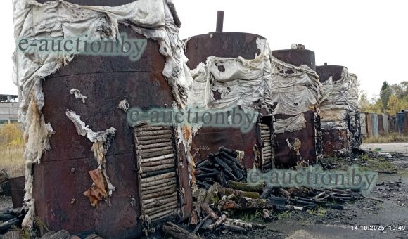 Котел для производства древесного угля цилиндрической формы