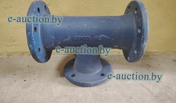 Тройник ТФ100*80 чугунный фланцевый