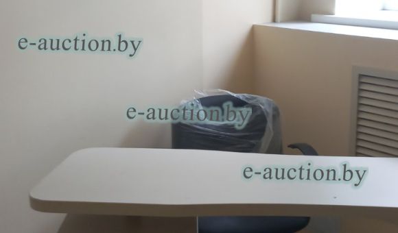 Стол прямой с 4 шуфлядами (белый) №25