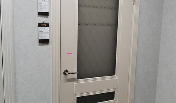 Дверь деревянная модель Фантазия ДО с коробкой №35