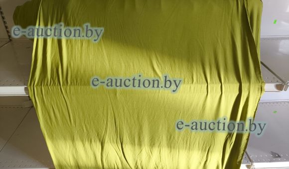 Ткань, полотно трикотажное плотное, вискоза, оливковый (рулон), 61 м.п.