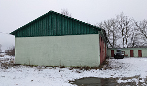Здание гаражей и складских помещений в гп Логишин (Пинский район), площадью 307.7м²