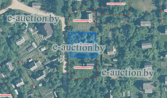 Земельный участок в СТ Флора (Пуховичский район), площадью 0.0629 га