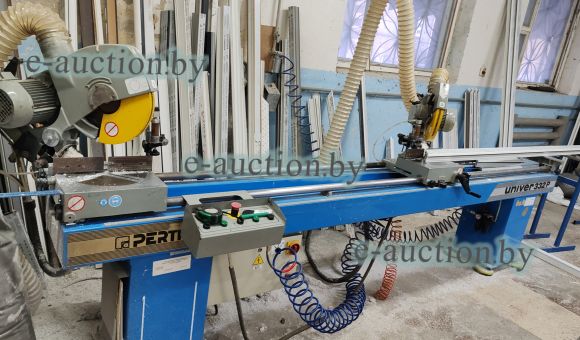 Двухголовочная пила для резки ПВХ профиля PERTICI UNIVER 332P