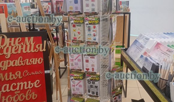 Стеллаж вращающийся с сеткой №42