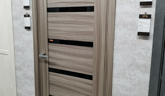 Дверь деревянная модель Ремьеро 6 ДО с 3D с коробкой №20