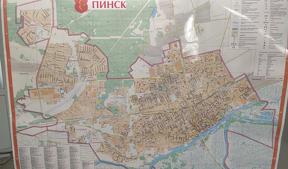 Карта города Пинска