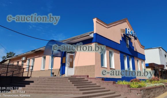 Здание кафе в г. Кричеве, площадью 266.5м²