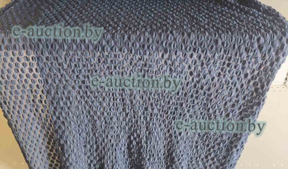 Ткань, полотно трикотажное гипюр-стрейч, синий(рулон), 18 м.п.