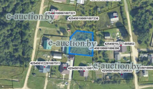 Земельный участок в г. Слониме, площадью 0.1212 га