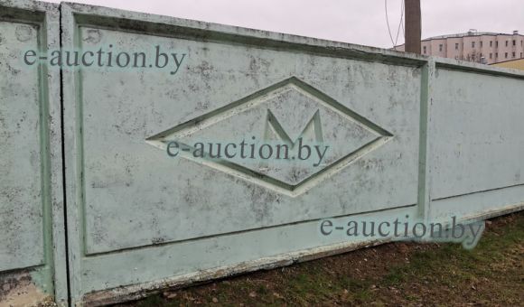 Плита бетонная заборная