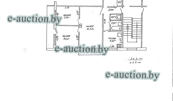 Квартира в г. Бресте, площадью 49.9м²