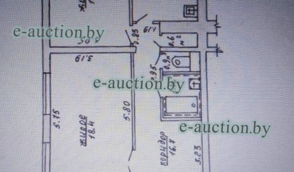 Квартира в г. Молодечно, площадью 71.6м²