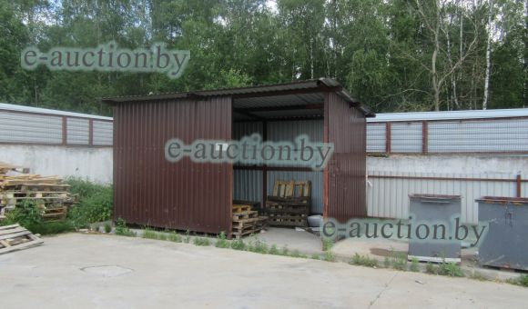 Навес для мойки контейнеров ТБО вблизи д. Василевщина (Березинский район), площадью 17 м²