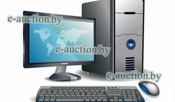 Компьютер в комплекте (мышь, клавиатура, процессор, монитор)